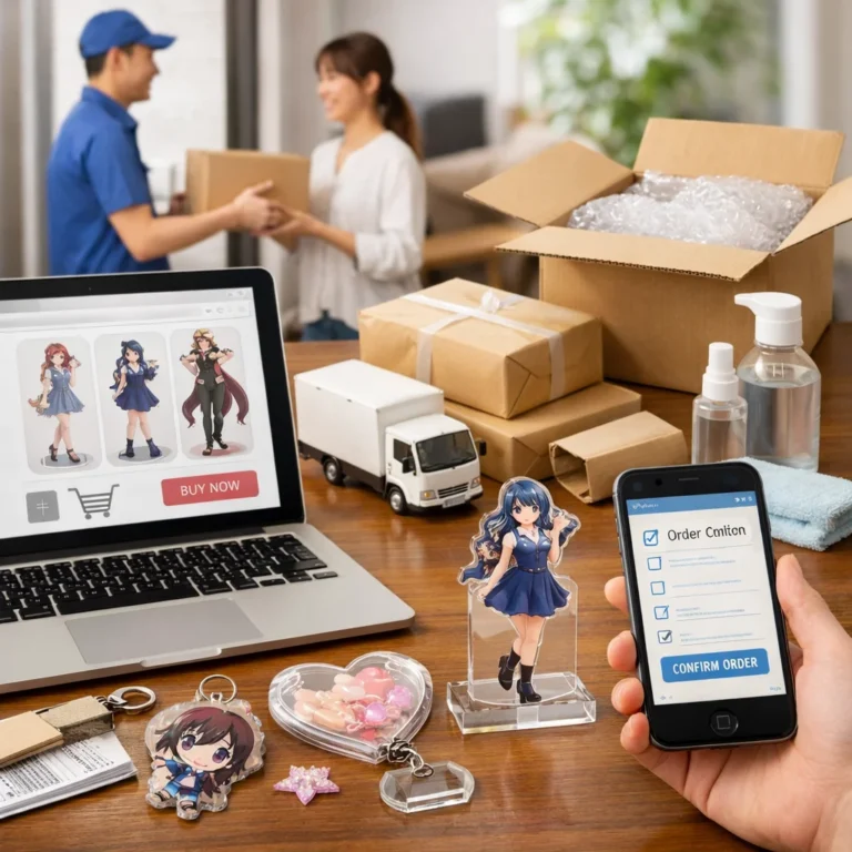 アクリルグッズの通販・配送・アフターサイト Web注文のやり方ガイド