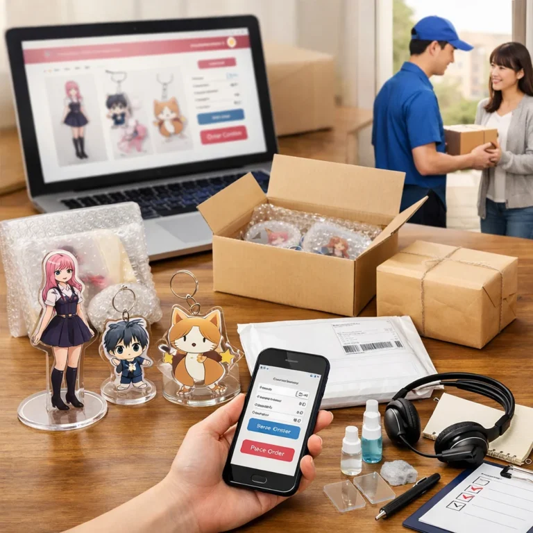 アクリルグッズ通販と配送、アフターサイトのWeb注文手順まとめ