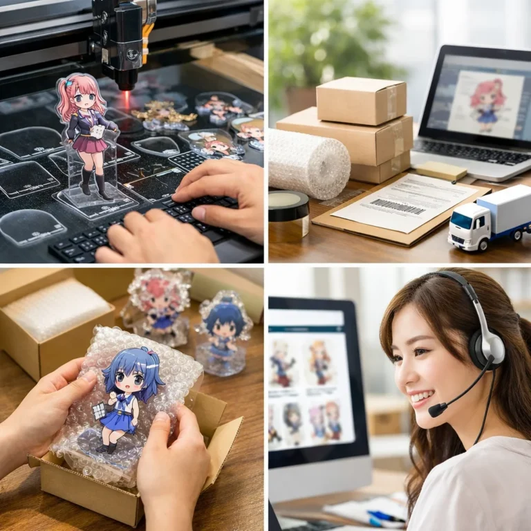 アクリルグッズ通販・配送・アフターサイトのオンライン作り方完全ガイド