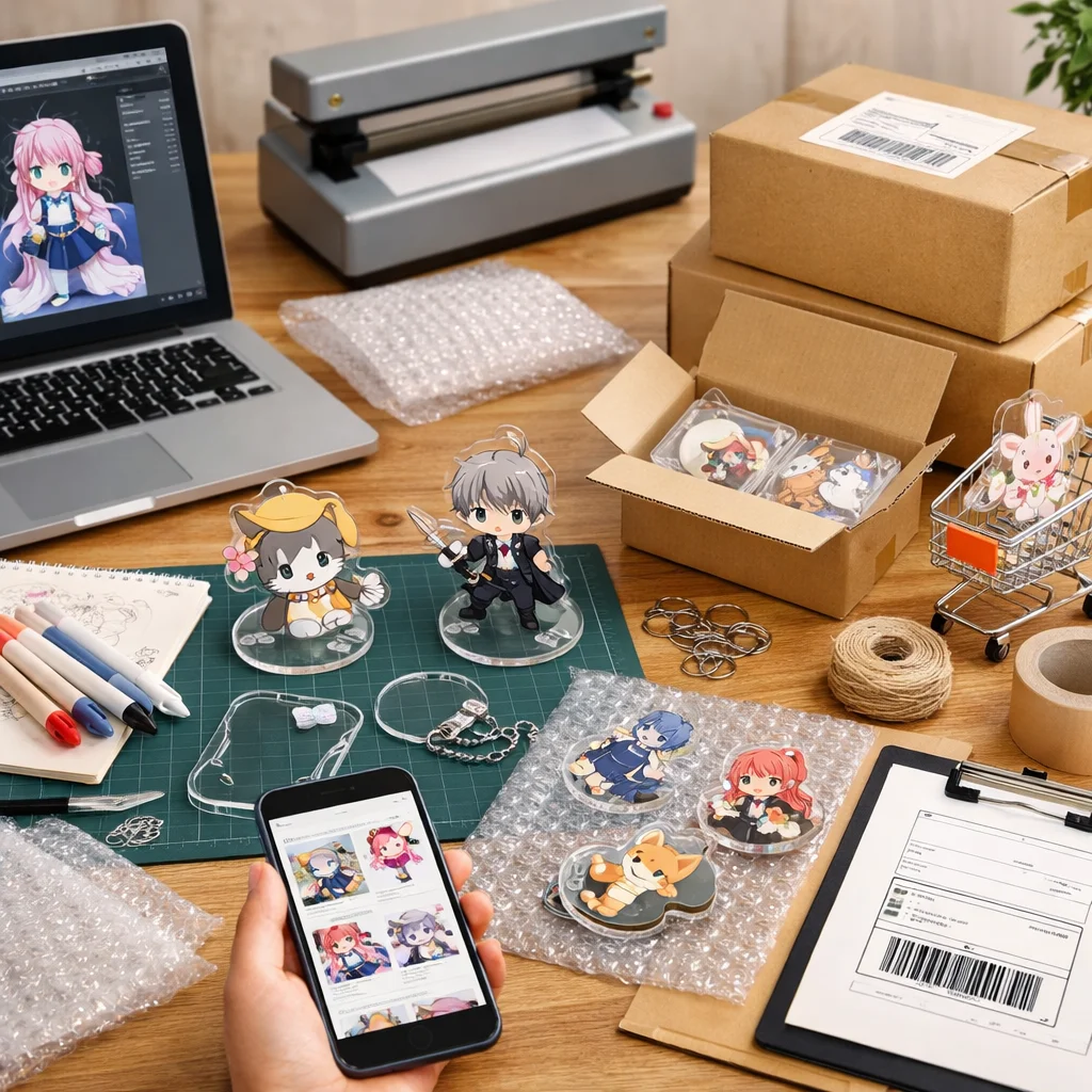 アクリルグッズ通販・配送・アフターサイトを徹底解説！オンライン制作も便利