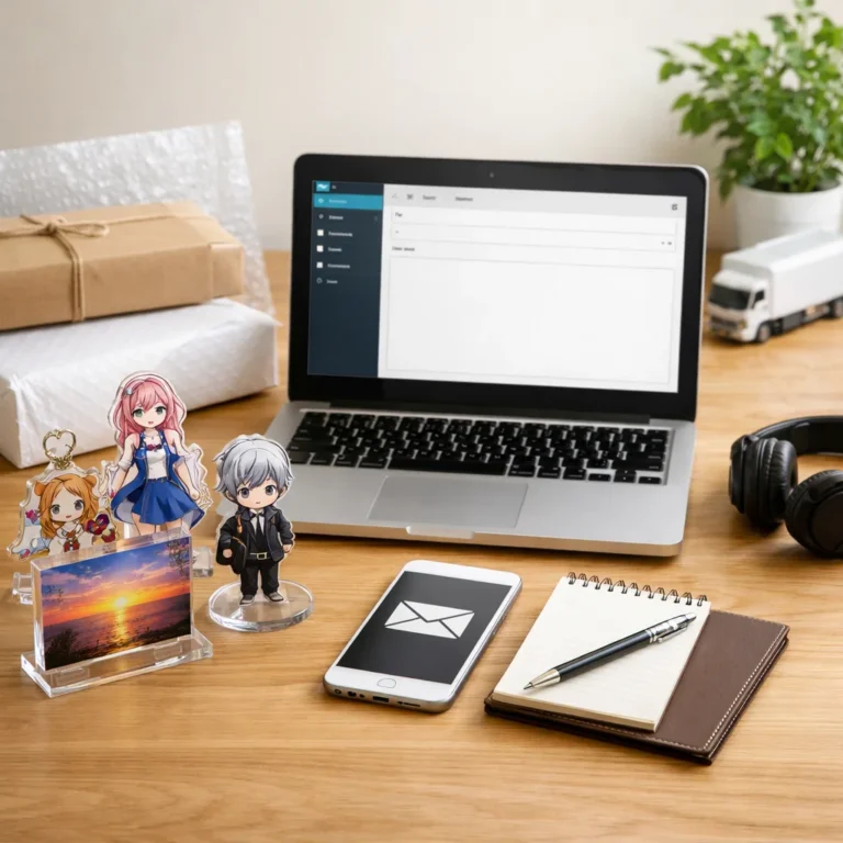 アクリルグッズの通販・配送・アフターサイトに関する問い合わせメールガイド