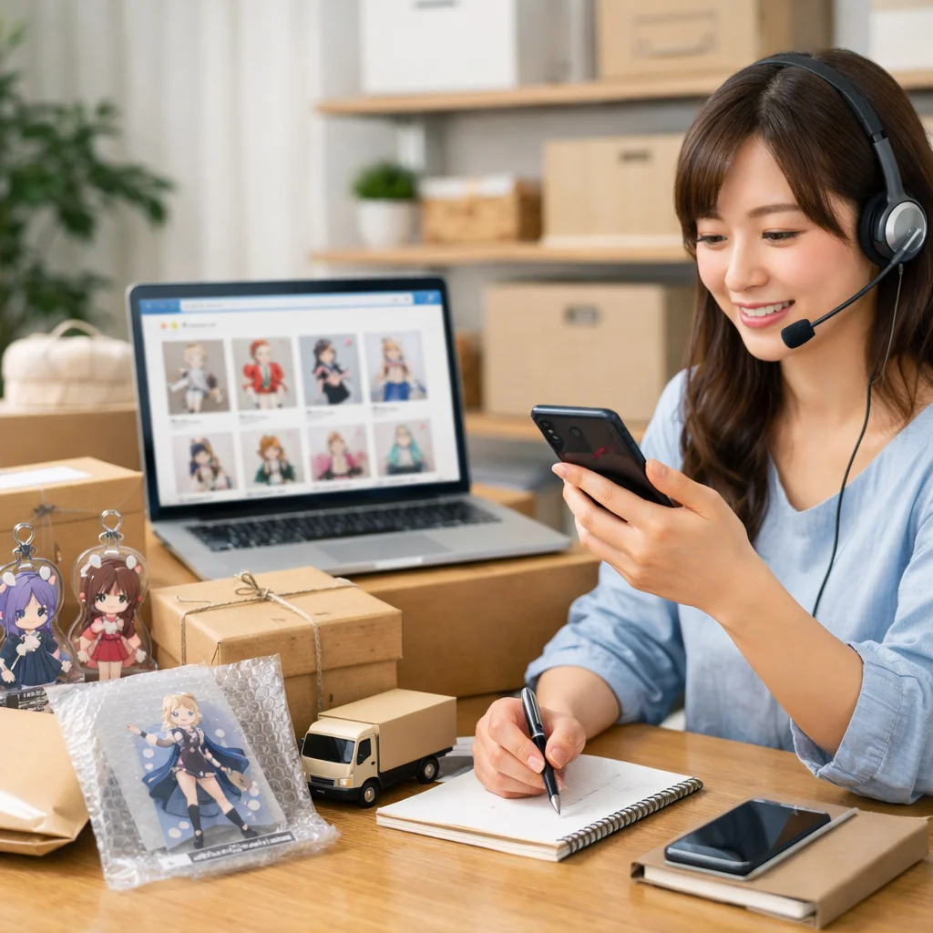 アクリルグッズ通販・配送・アフターサイトの問い合わせ対応ガイド