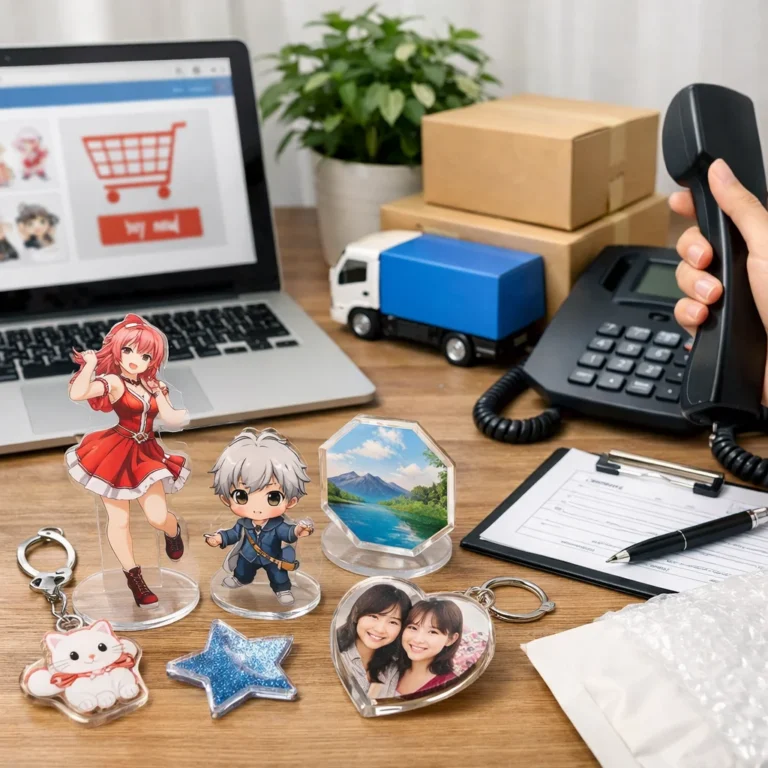 アクリルグッズ通販・配送・アフターサイトの問い合わせ電話ガイド