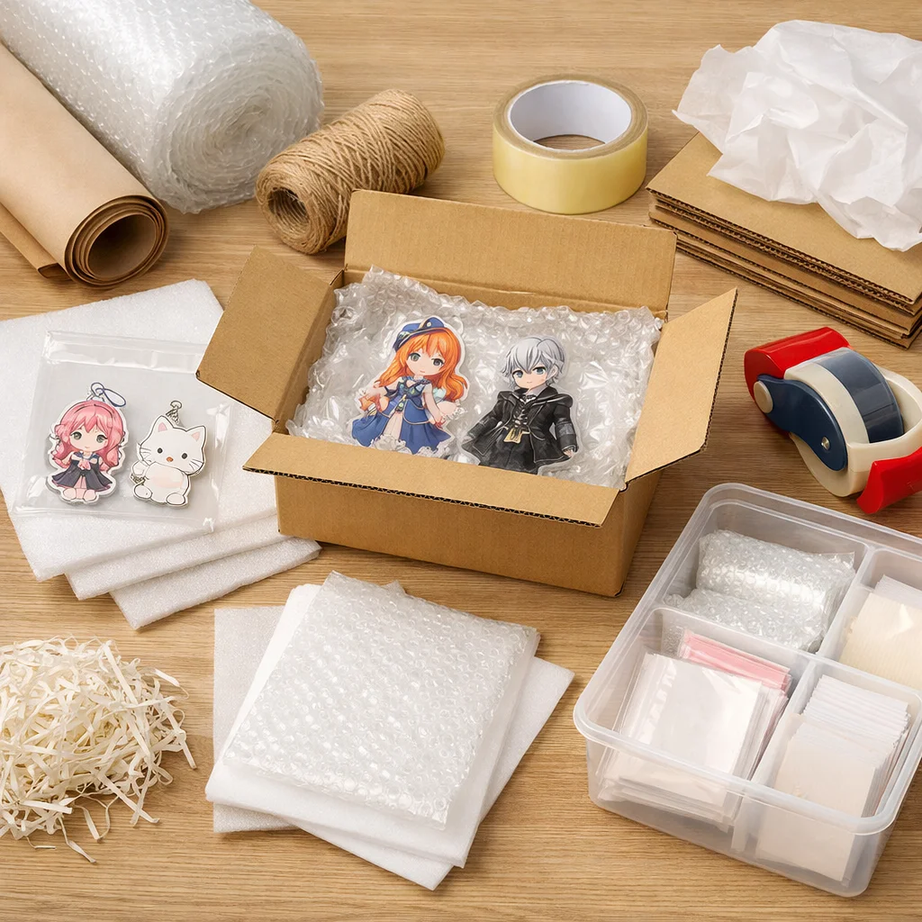 アクリルグッズ通販のメリットと最適配送・梱包資材の選び方