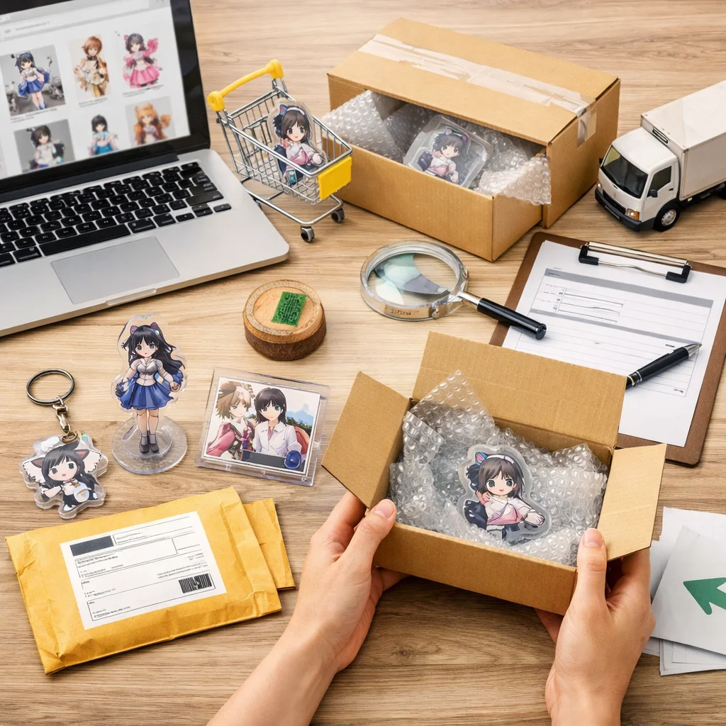 アクリルグッズの通販・配送・アフターサイトと返品方法完全ガイド